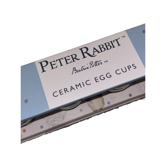 Beatrix Potter Peter Rabbit Easter Boiled Egg Holder Mini Cup Gift Set New - Picture 8 of 8
